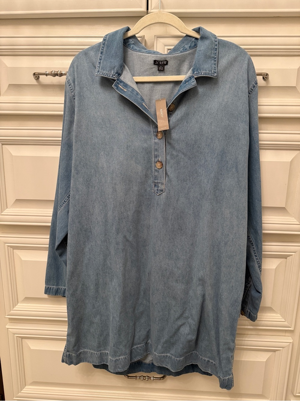 J. Crew Light Blue Denim Dress
